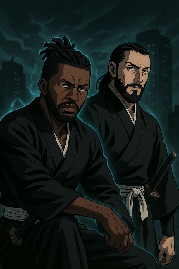 Photo transformed into Bleach anime style