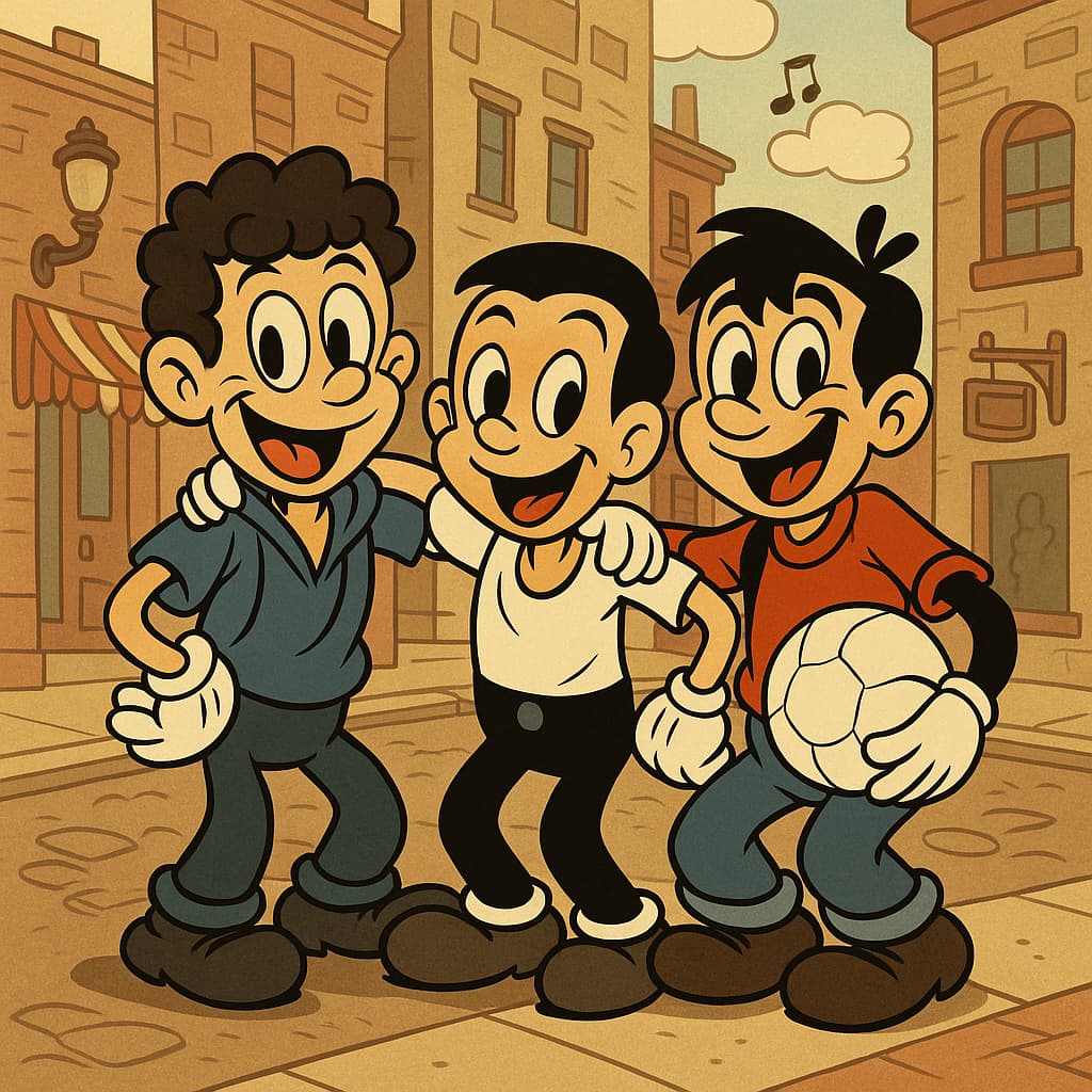Photo transformed into Classic Cartoon anime style