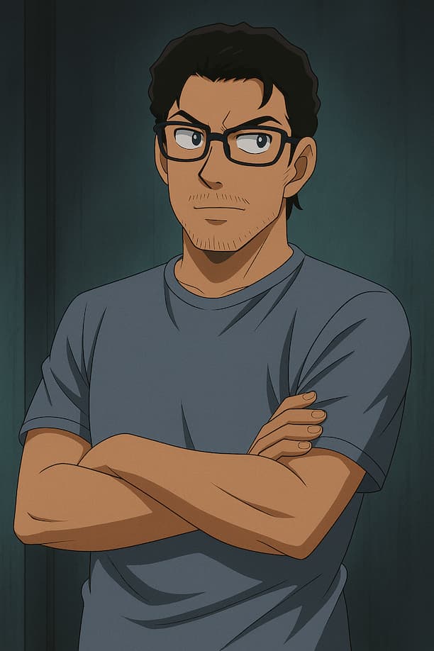 Photo transformed into Detective Conan anime style