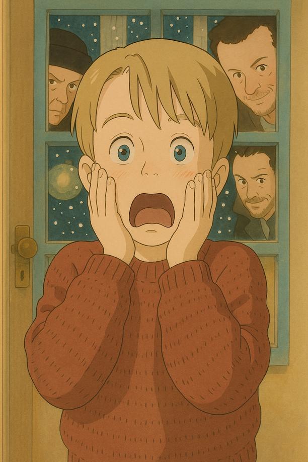 Photo transformed into Studio Ghibli anime style